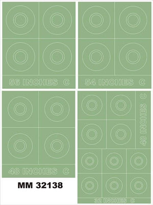 Coquilles rondes Montex MM32138 RAF type C 56, 54, 48, 40, 32 pouces