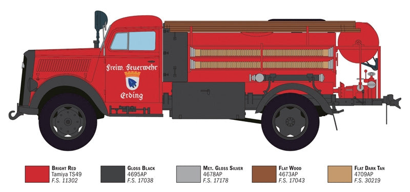 Italeri 3966 OPEL BLITZ CAMION DE POMPIERS 1/24 – image 4