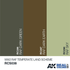 AK Interactive RCS038 RAF TEMPERATE LAND SCHEME 3x10ml – image 2