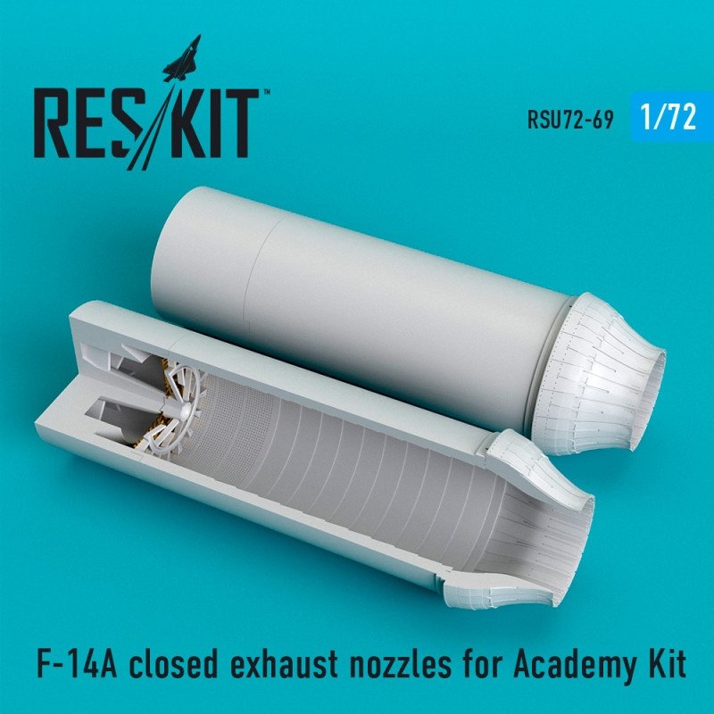 RESKIT RSU72-0069 Buses d'échappement fermées pour F-14A Tomcat (échelle 1/72) - Academy