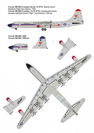Roden 348 Convair NB/XB-36H Crusader 1/144 – immagine 2