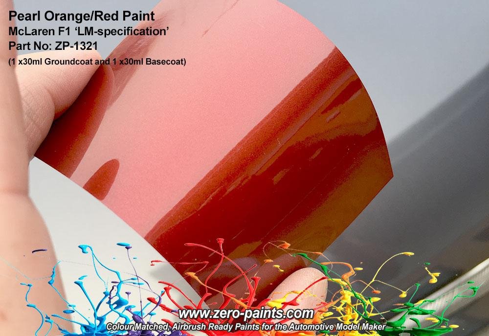 Zero Paints ZP-1321 Coffret de peinture orange/rouge LM-Spec McLaren F1 1998 (2 x 30 ml) – Bild 4