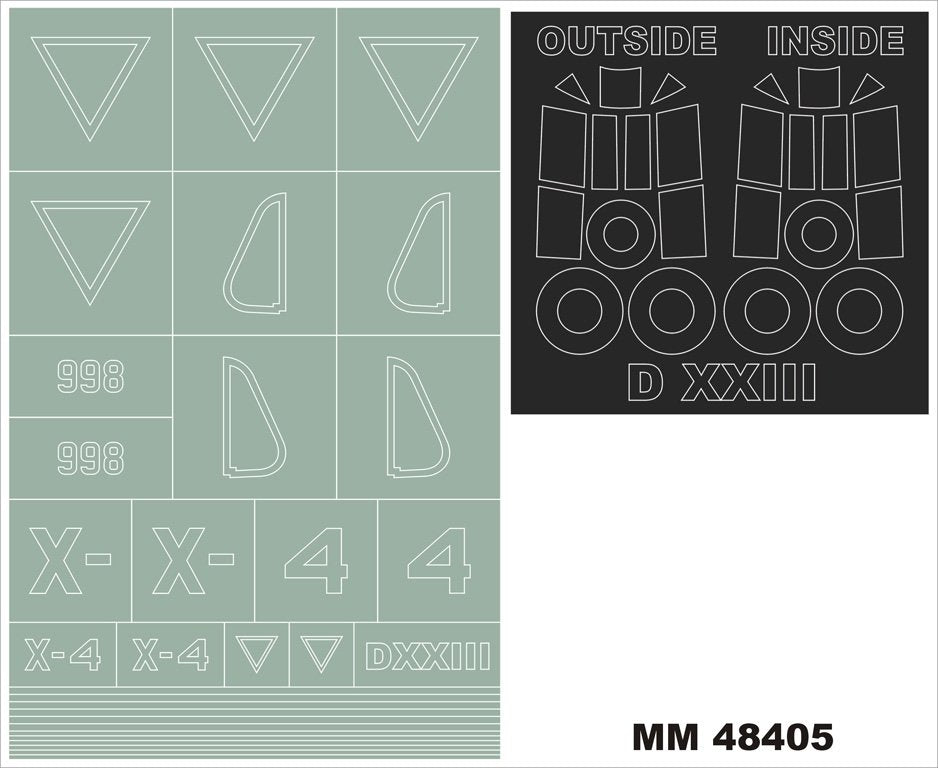 Montex MM48405 FOKKER XXIII RS MODÈLE 48001 1/48