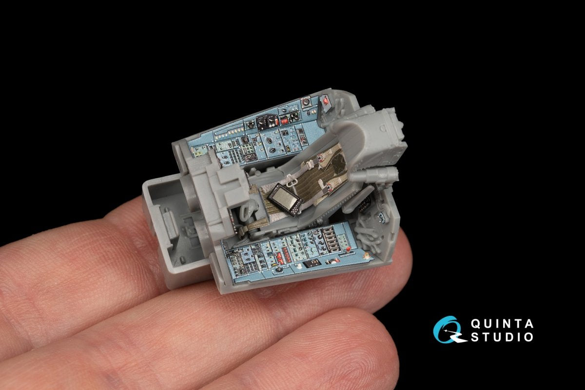 Intérieur imprimé en 3D et coloré sur papier décalcomanie Quinta Studio QD48173 Su-33 (pour kit Minibase) 1/48 – immagine 7