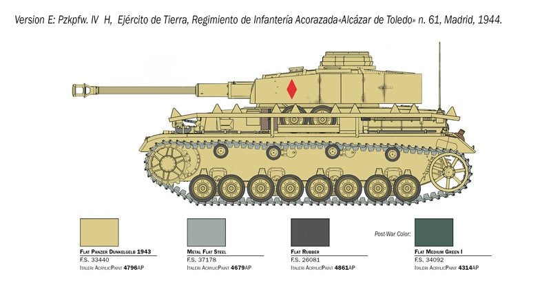 Italeri 6578 Pz. Kpfw. IV Ausf. H1/35 – image 5