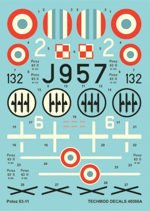 Techmod 48086 - Potez 63-11 1/48