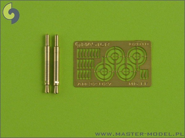 Master AM-32-027 Canon automatique d'avion allemand MG FF - canons tournés et viseurs photogravés (2 pièces) (1/32)