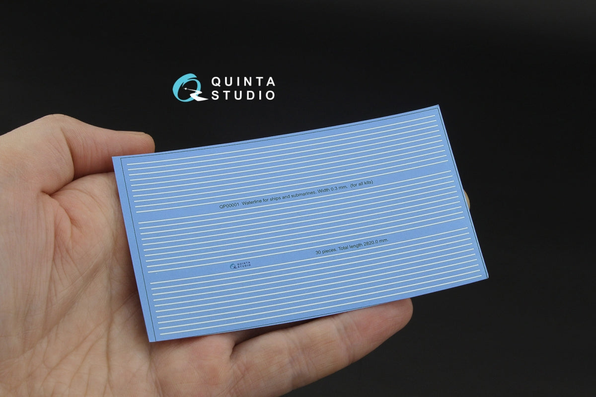 Quinta Studio QP00001 Waterline for ships and submarines. Width 0.3 mm, length 2820 mm. (for all kits)