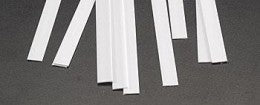 Plastruct 90729 ROD 0,5 mm x 6,4 mm - 250 mm (Styrène blanc) / 10 pièces.