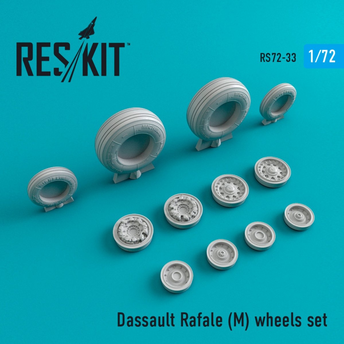 RESKIT RS72-0033 RAFALE M JEU DE ROUES 1/72