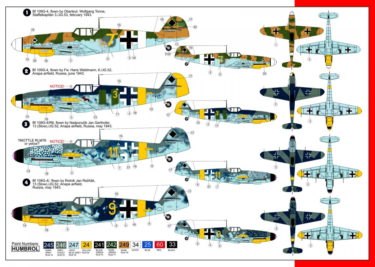AZ Modèle AZ7469 Messerschmitt Bf-109G-4 Gustav4 (1/72) – immagine 2