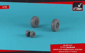 Armory Models AW72337 F-111A/B/C/D Aardvark wheels w/ weighted tires 1/72 – zdjęcie 4