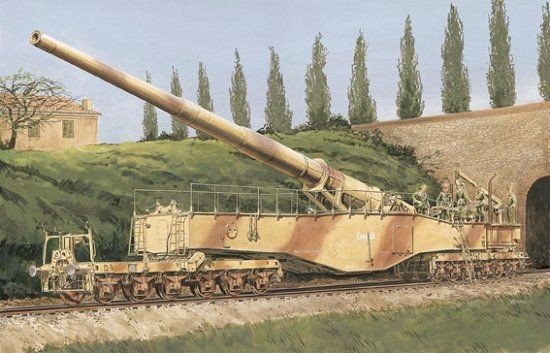 Dragon 6200 Canon ferroviaire allemand 28 cm K5(E) (1/35) – immagine 2