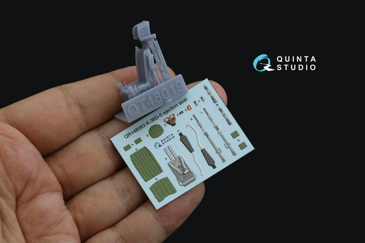 Siège éjectable Quinta Studio QR+48063 K-36D-5 (pour avions Su-35 et Su-57) (Tous les kits) 1/48 – image 2