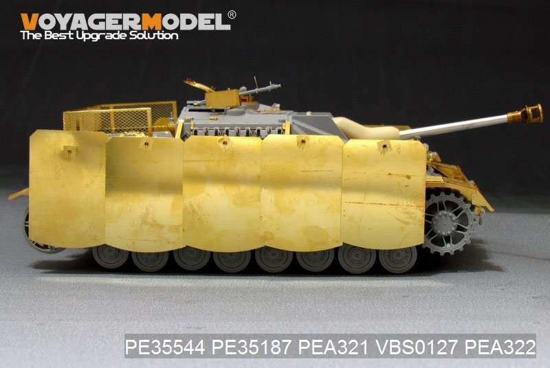 Jupes de blindage latérales pivotantes à montage sur pivot pour StuG.IV allemand de la Seconde Guerre mondiale (pour DRAGON) - Maquette Voyager PEA321 - Échelle 1/35 – image 5