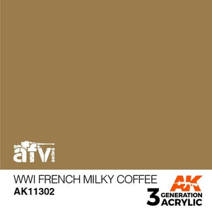 AK Interactive AK11302 Café au lait français de la Première Guerre mondiale 17 ml