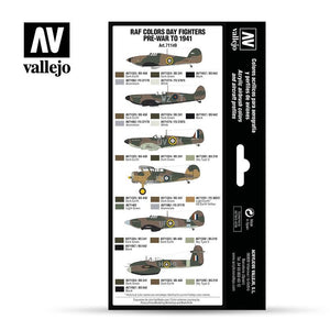 Vallejo 71149 Chasseurs de jour de la RAF d&amp;#39;avant-guerre à 1941, 8 x 17 ml – immagine 2
