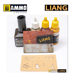Pochoirs pour aérographe Liang 0008 à effets de craquelures de peinture – image 5