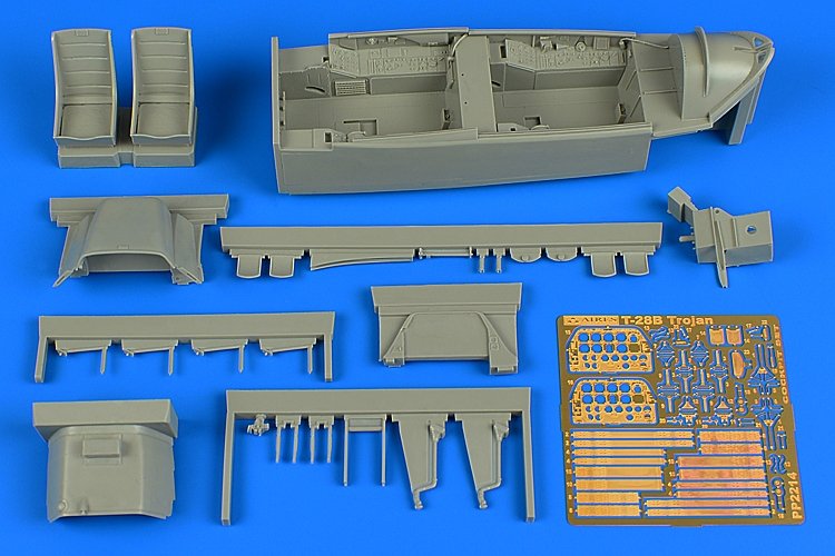 Ensemble cockpit Aires 2214 T-28B Trojan - version d'entraînement 1/32 KITTY HAWK