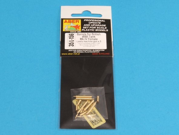 Canons Aber 35L-156 pour char britannique Mark IV de la Première Guerre mondiale – Femelle (1/35) – imagen 10