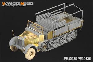 Maquette Voyager PE35335 Sd.Kfz.7 8t allemand de la Seconde Guerre mondiale, production tardive, pour DRAGON 6562, échelle 1/35 – imagen 2