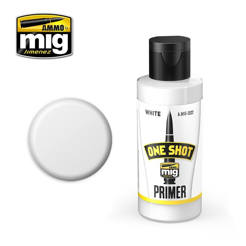 AMMO de Mig Jimenez 2022 ONE SHOT PRIMER - BLANC 60ml.
