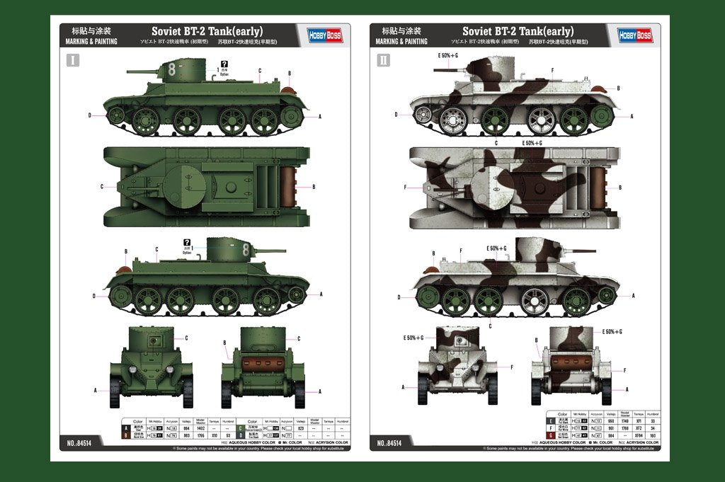 Hobby Boss 84514 Char soviétique BT-2 (première version) au 1/35 – image 2