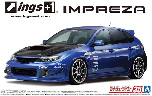 Aoshima 05875 Ings GRB Impreza WRX STI &amp;#39;07 1/24