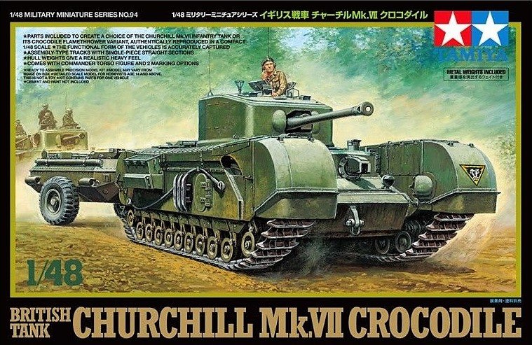 Tamiya 32594 Char britannique Churchill Mk. VII Crocodile (1/48)