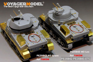Maquette Voyager PE35842 Char moyen américain M3A4 Lee de la Seconde Guerre mondiale (modèle de base) pour TAKOM 2085 au 1/35 – imagen 13