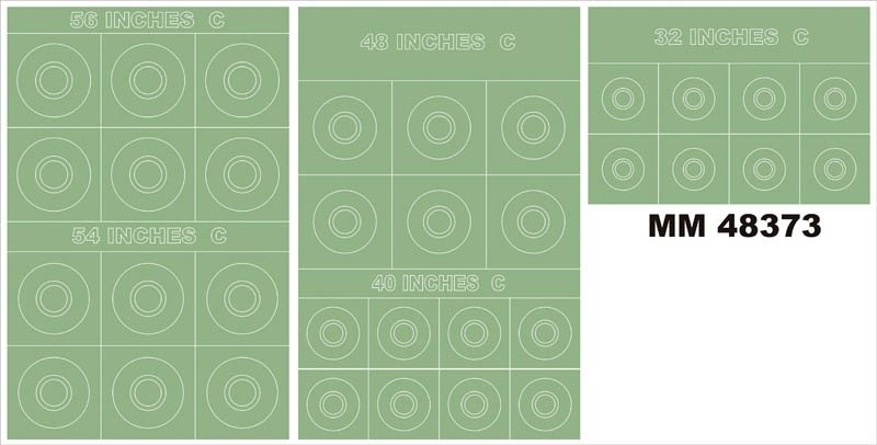Montex MM48373 Cocardes RAF Type C 56, 54, 48, 40, 32 pouces 1/48