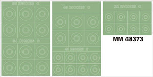 Montex MM48373 Cocardes RAF Type C 56, 54, 48, 40, 32 pouces 1/48