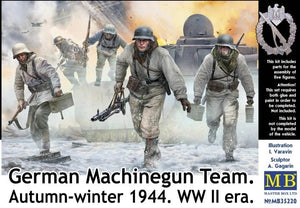 Master Box 35220 Équipe de mitrailleuses allemandes. Automne-Hiver 1944. Seconde Guerre mondiale. Échelle 1/35