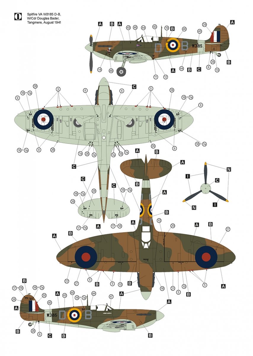 Hobby 2000 32003 Supermarine Spitfire VA 1/32  – immagine 6