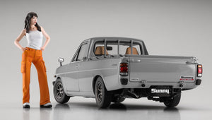 Hasegawa SP626 Datsun Sunny Truck Long Body Deluxe avec figurine de fille 1/24 – imagen 2