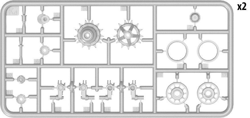 MiniArt 37060 T-62 ENSEMBLE DE ROUES (1/35) – immagine 3