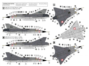 Hobby 2000 72056 Saab 35ÖE/35FS Draken (HASEGAWA + CARTOGRAF + MASQUES) 1/72 – imagen 2