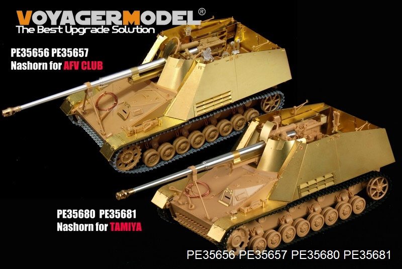 Maquette Voyager PE35680 Sd.Kfz. 164 Nashorn B allemand de la Seconde Guerre mondiale, canon inclus (pour TAMIYA 35335), échelle 1/35  – immagine 3