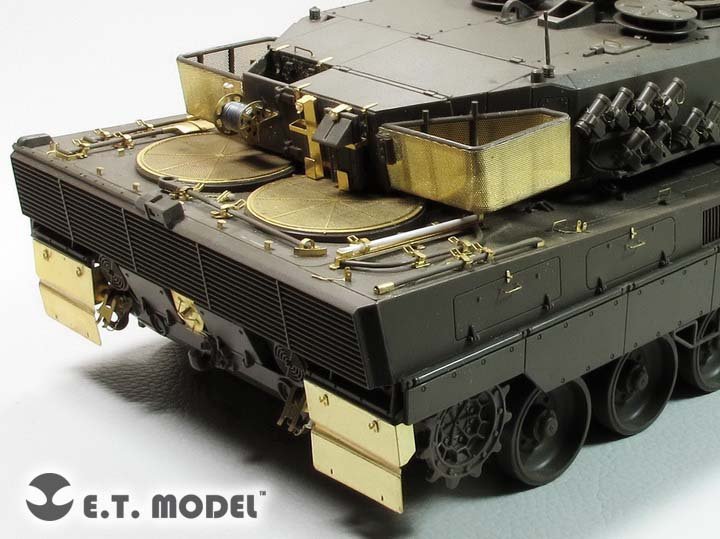 Grilles de support de moteur et de tourelle ET Model EA35-115 pour maquette TAMIYA au 1/35 du char de combat principal allemand Leopard 2 A5/6 – Bild 2