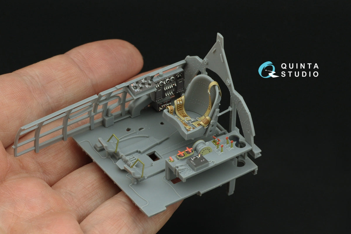Intérieur imprimé en 3D et coloré sur papier décalcomanie Quinta Studio QD32240 Mitsubishi J2M3 Raiden (Zoukei Mura) 1/32 – image 6