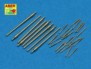 Aber 350L-49 Jeu de canons 100 mm x 8 ; 25 mm x 20 pour destroyer de classe Akizuki de la marine japonaise (1/350)