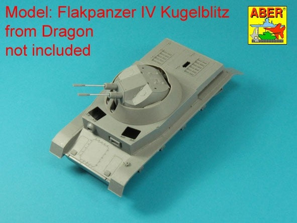 Aber 35L-342 Deux canons antiaériens allemands de 3 cm Flak 103 pour chars « Kugelblitz » / Set of two 3cm Flak 103 barrels for German anti-aircraft tanks « Kugelblitz » 1/35 – image 19