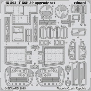 Kit de mise à niveau Eduard 48863 F-86F-30 au 1/48 EDUARD