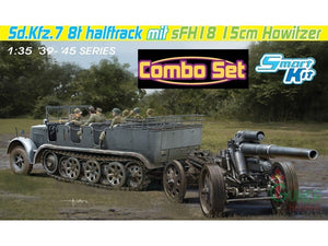 Dragon 6918 Sd.Kfz 7 8ton Halftrack avec obusier sFH18 15cm 1/35