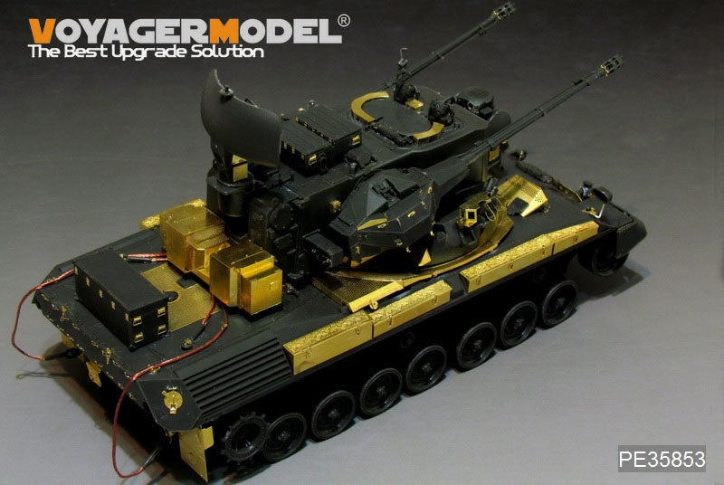 Maquette Voyager PE35853 Gepard A2 SPAAG allemand moderne de base pour MENG TS-030 1/35 – imagen 4