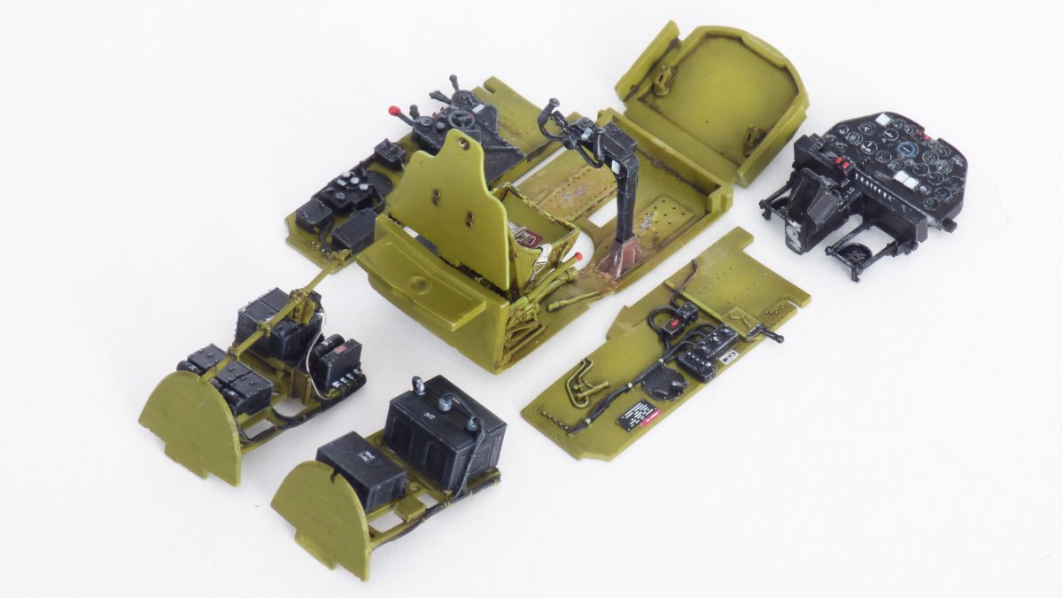 Maquette Eduard 648812 P-38J cockpit (impression Tamiya 1/48) – Bild 12