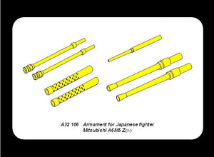 Aber A32106 Armement pour chasseur japonais Mitsubishi A6M5 Zero (1/32) – immagine 7