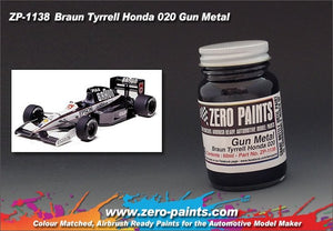 Peinture métal gris anthracite Zero Paints ZP-1138 pour Braun Tyrrell Honda 020, 60 ml – image 2