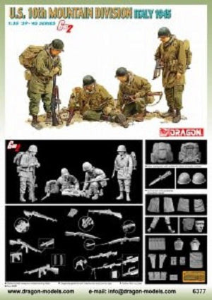 Dragon 6377 10e division de montagne américaine Italie 1945 (1/35) – immagine 2