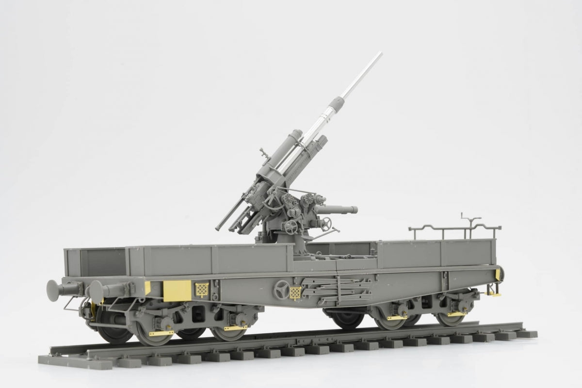 Maquette Border BT-044 Canon antiaérien allemand de 88 mm Flak 36 avec wagon SSys 1/35 – immagine 6